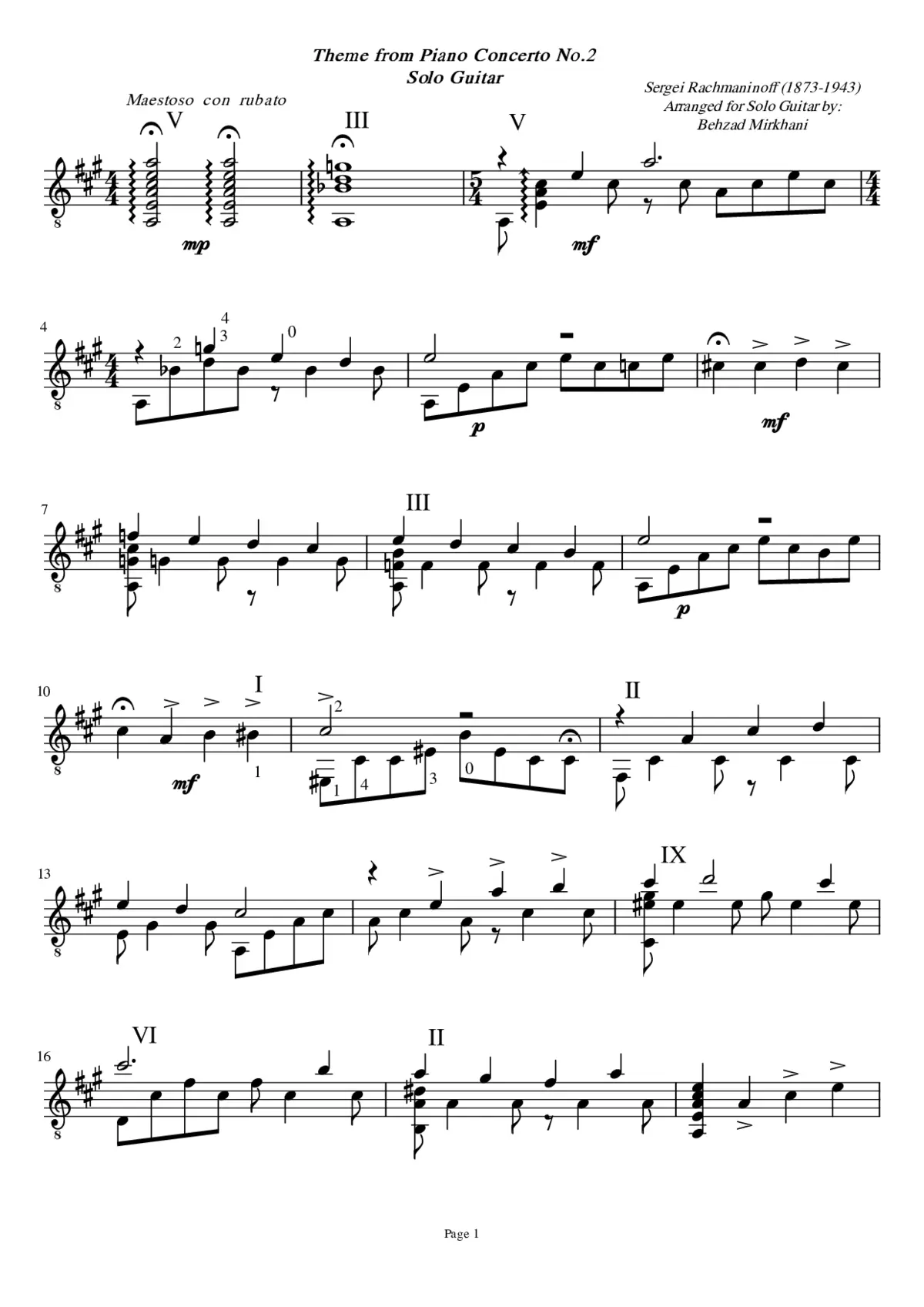 Piano Concerto No.2 - Page 1
