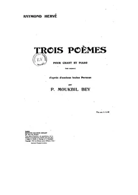 Trois poèmes d'après d'anciens textes persans