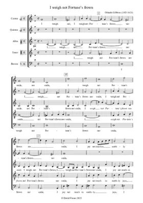 I weigh not fortune's frown