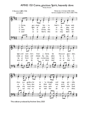 Come, gracious Spirit, heavenly Dove