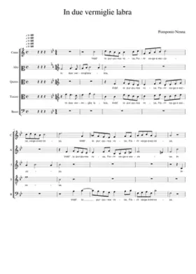 In due vermiglie labra