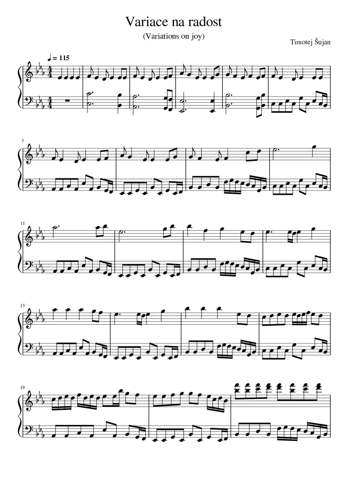 Variations on joy - Page 1