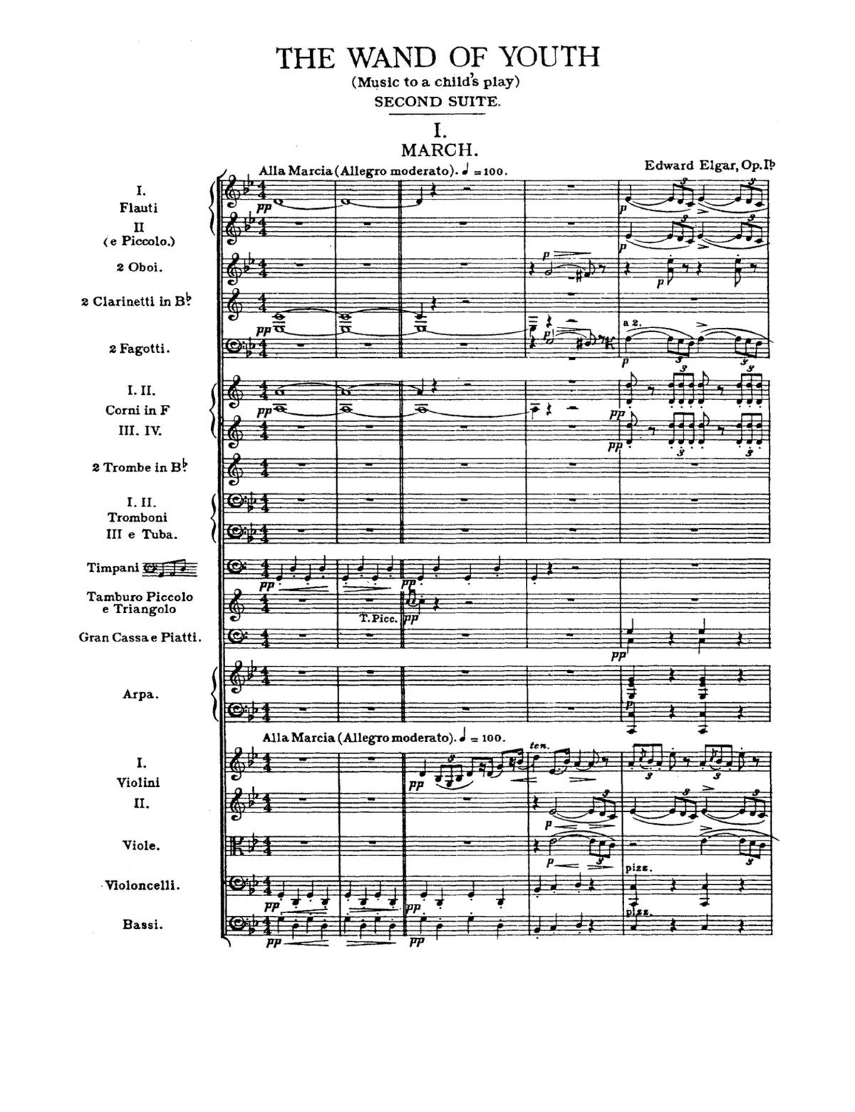 The Wand of Youth, Suite No.2 - Page 1