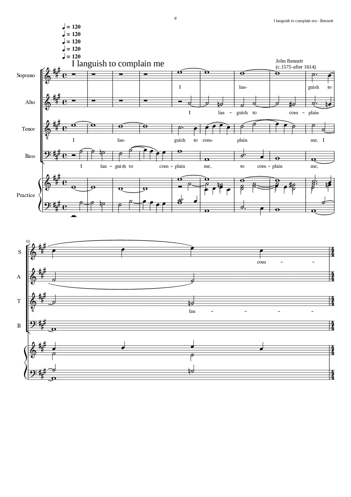 I languish to complain me - Page 1