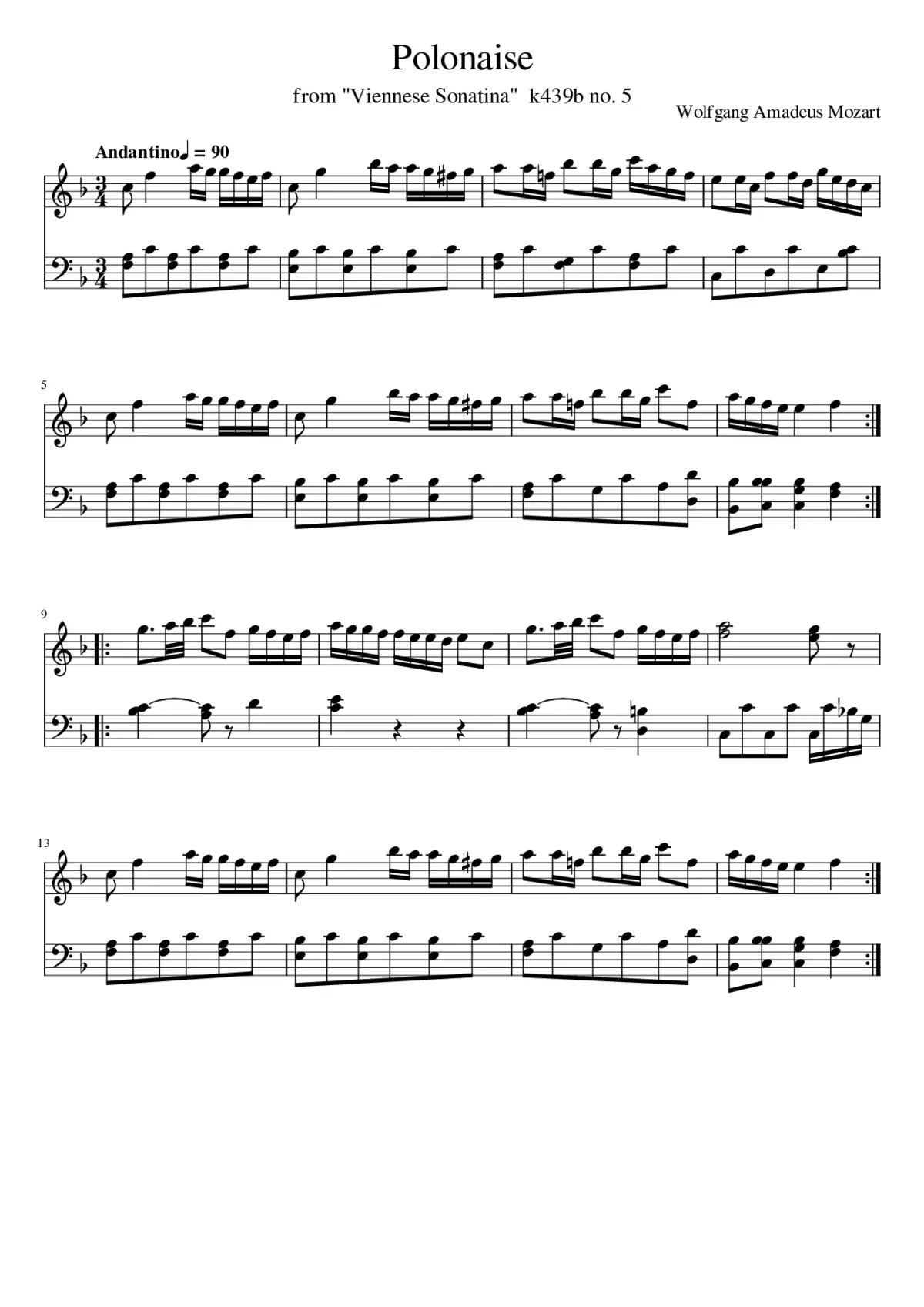 Polonaise - Page 1