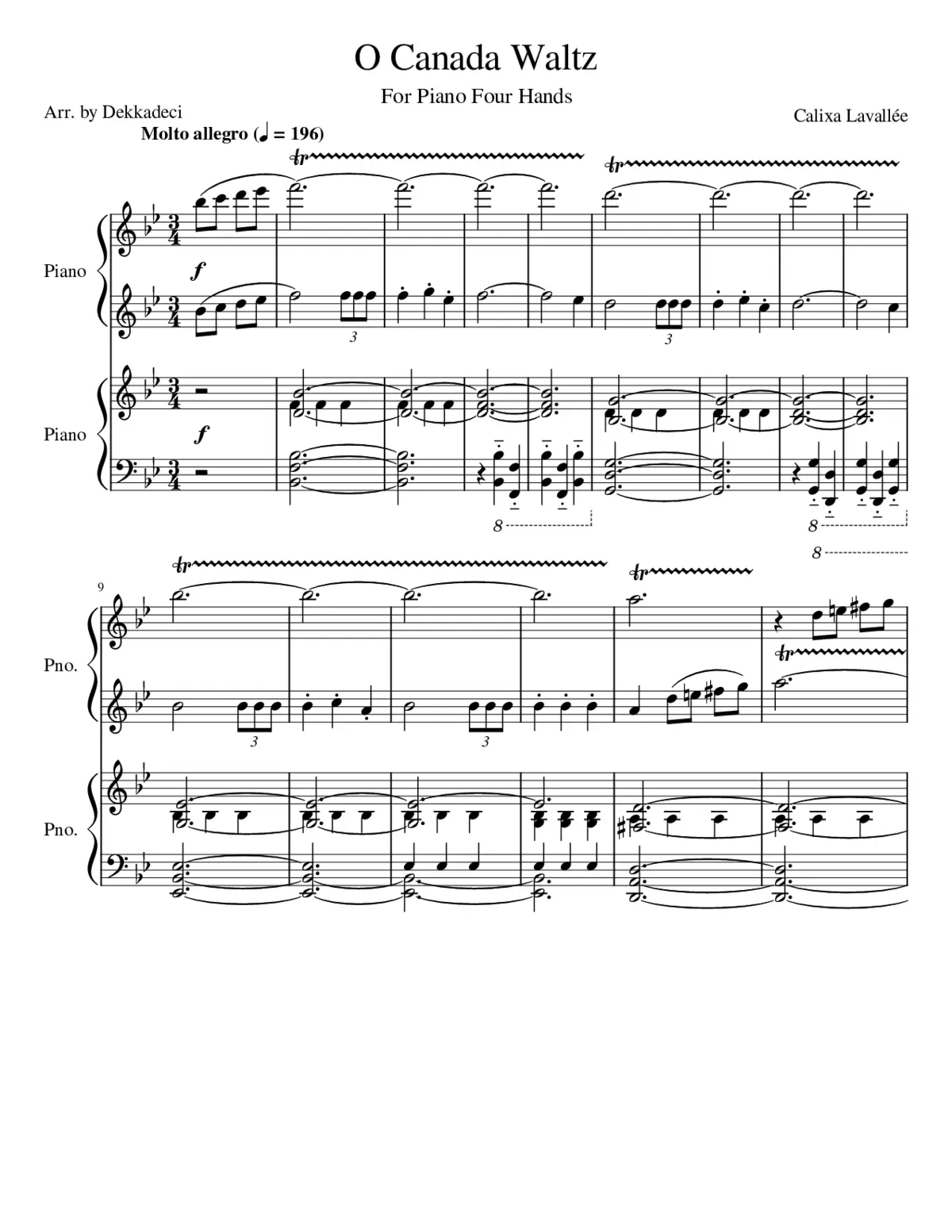 O Canada - Page 1