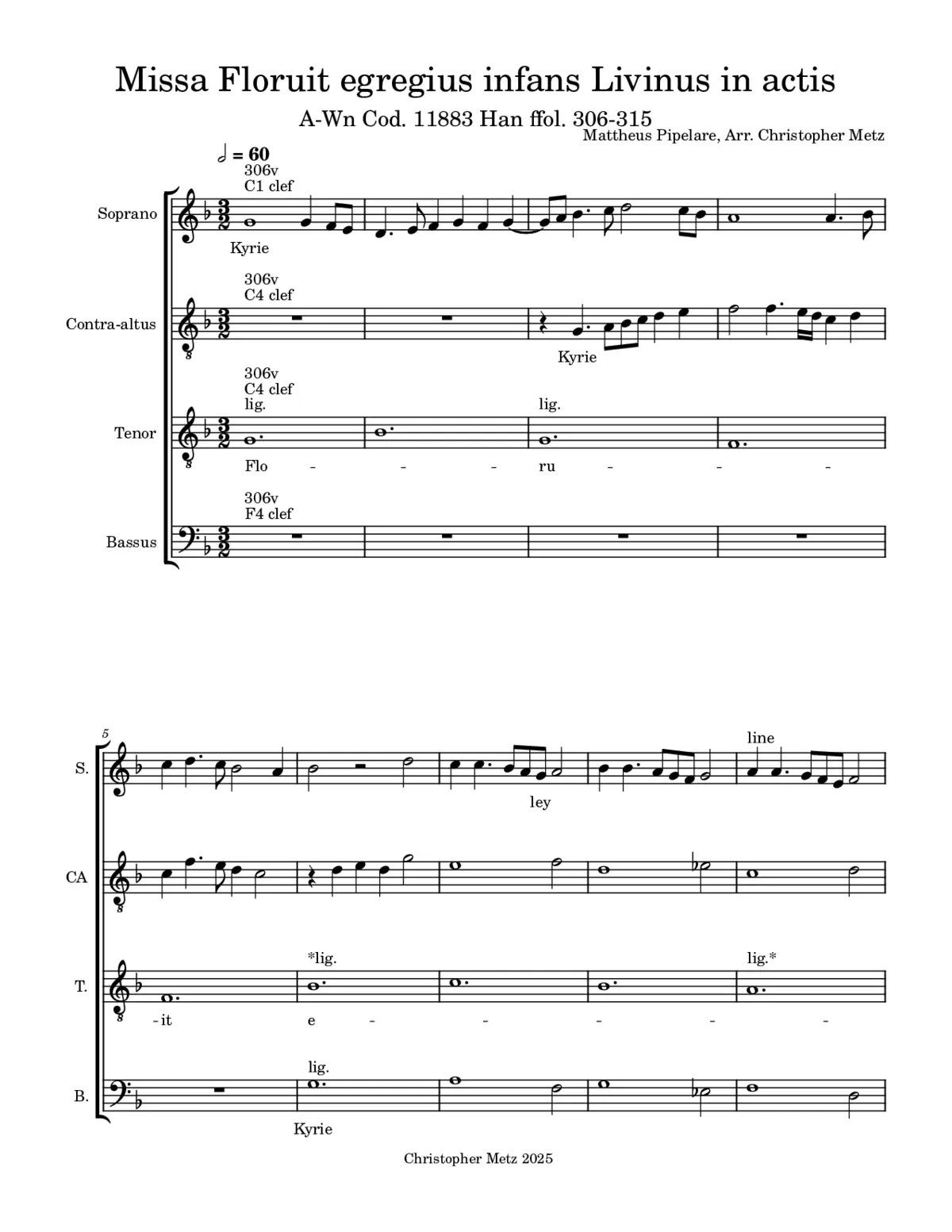Missa Floruit Egregiius - Page 1