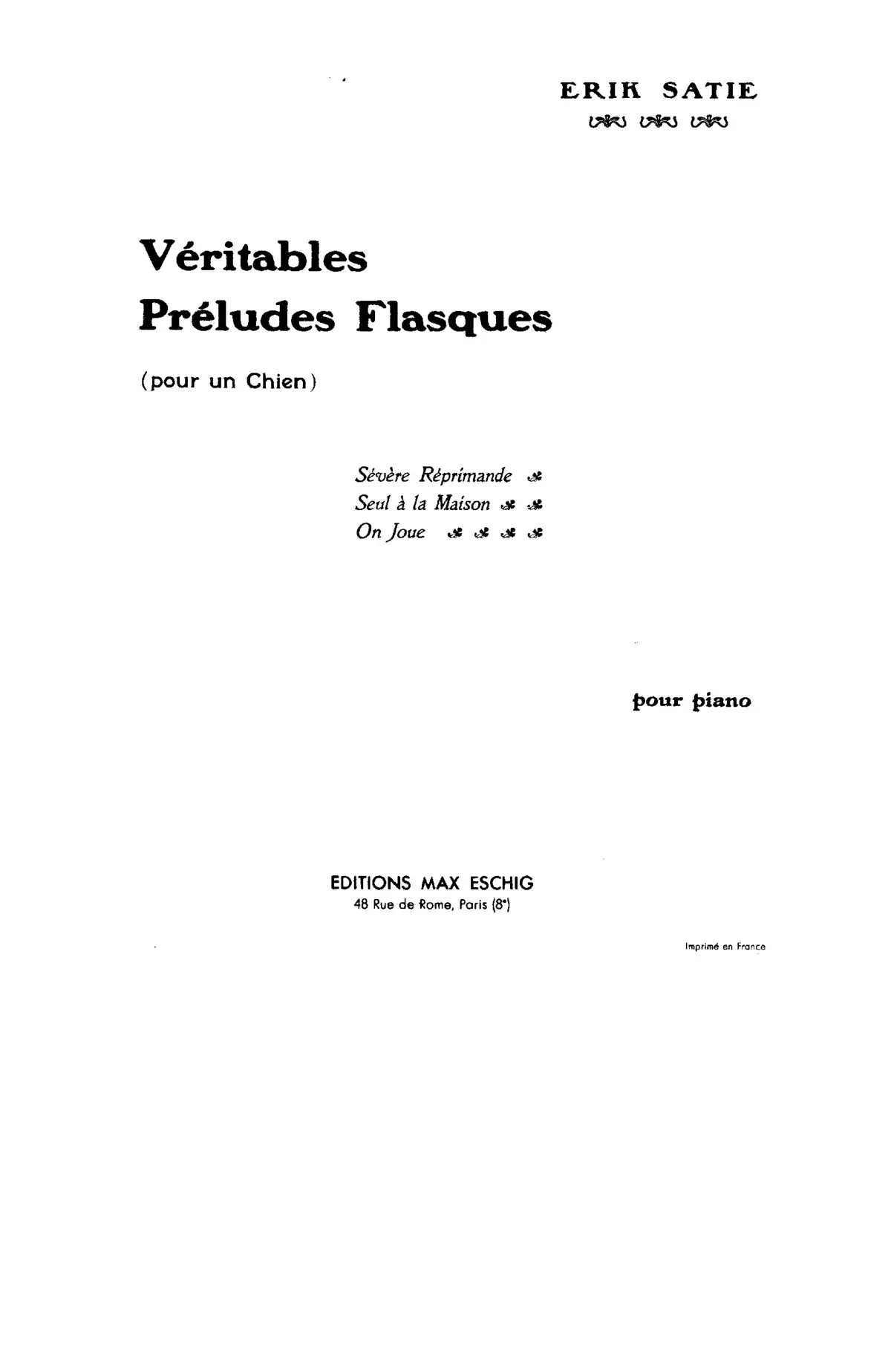 Véritables préludes flasques (pour un chien) - Page 1