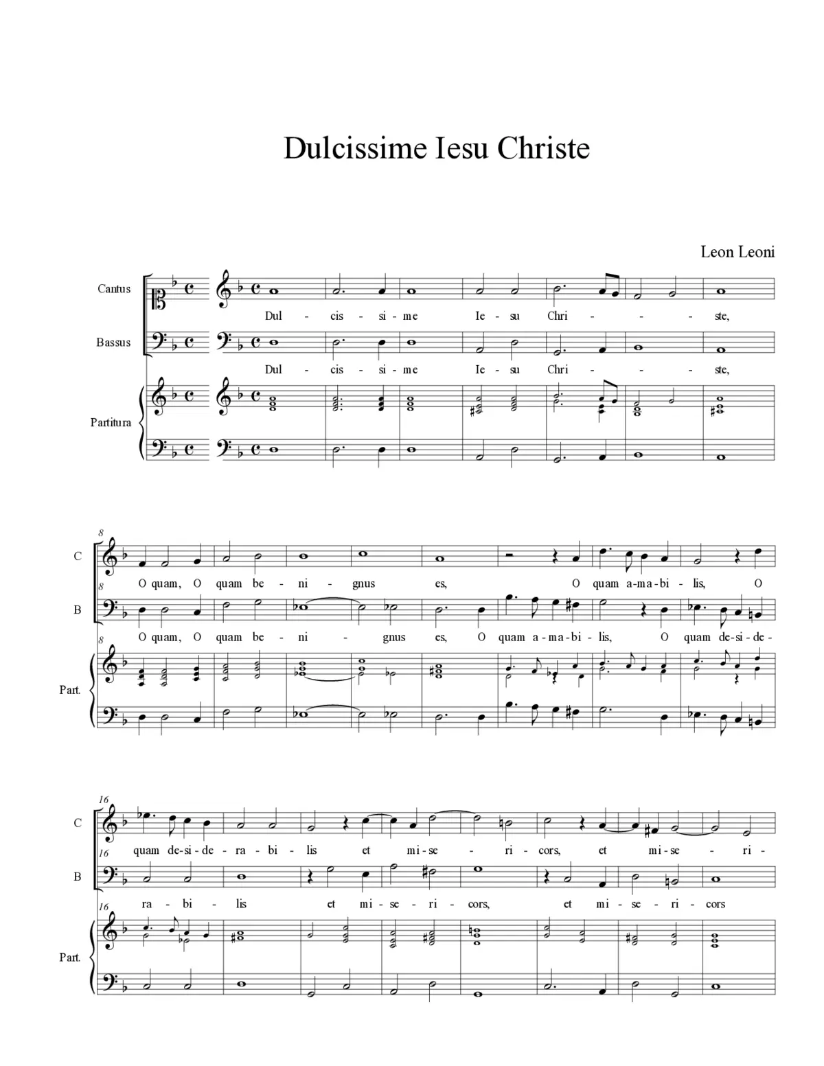 Dulcissime Iesu Christe - Page 1