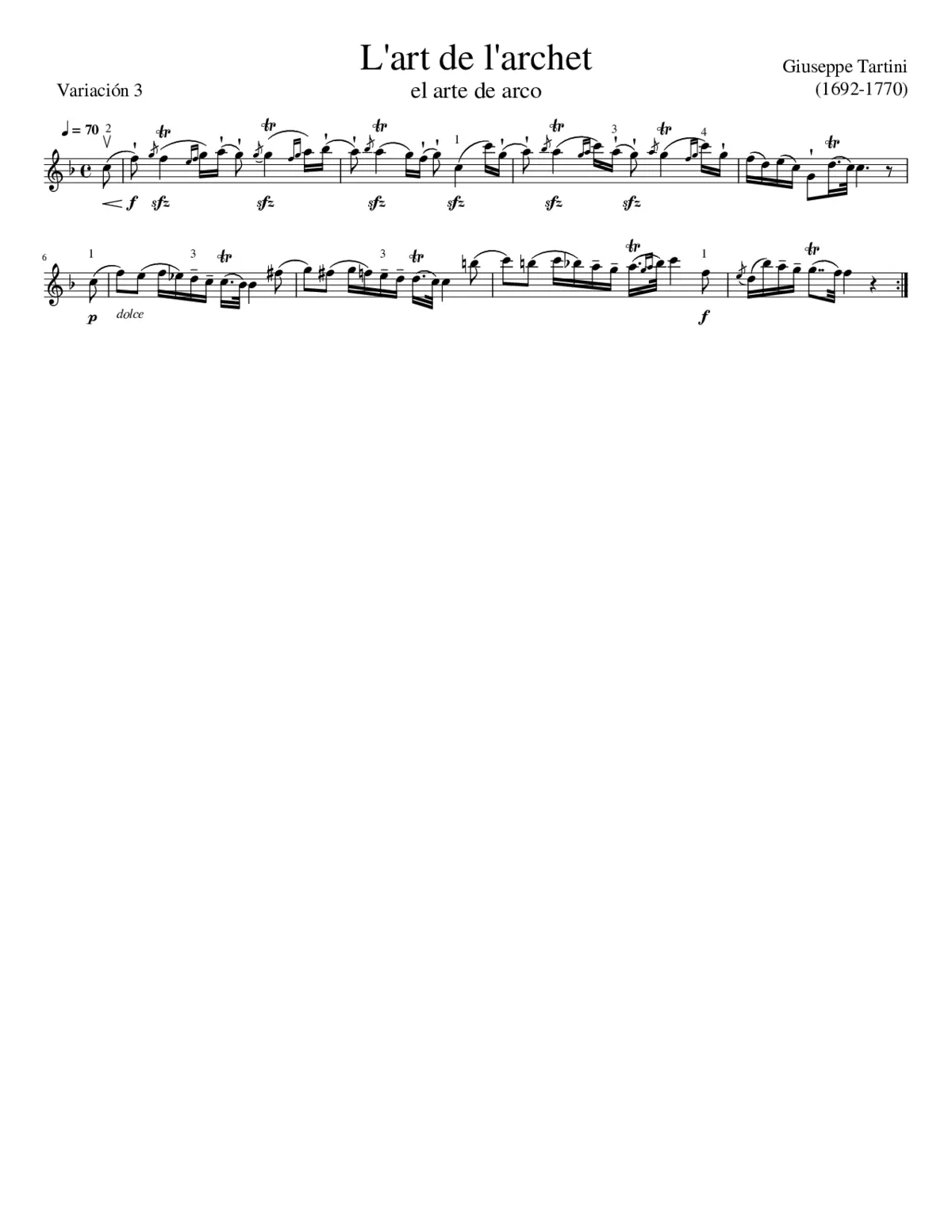 L'art de l'archet - Page 1