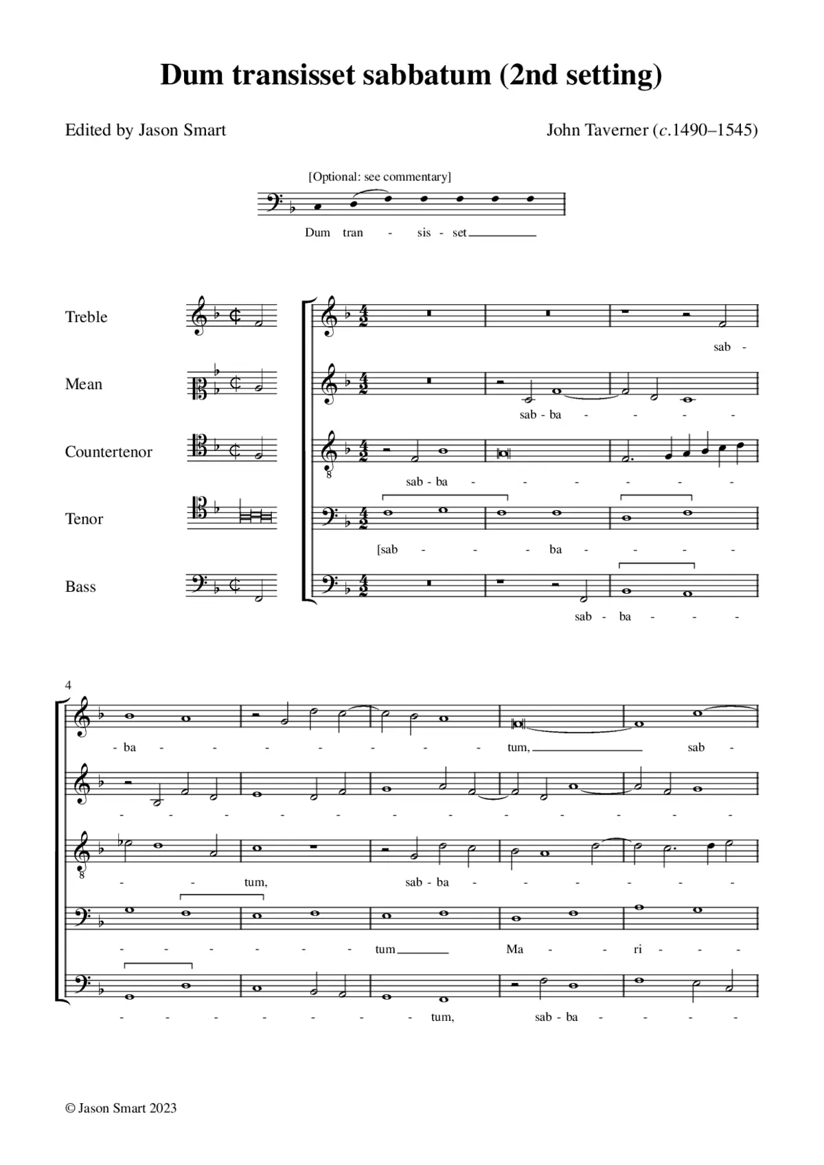 Dum transisset Sabbatum II - Page 1