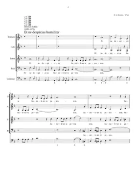 Et ne despicias humiliter te petentem SWV 54 (Secunda pars)