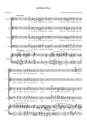 Jubilate Deo in B flat major
