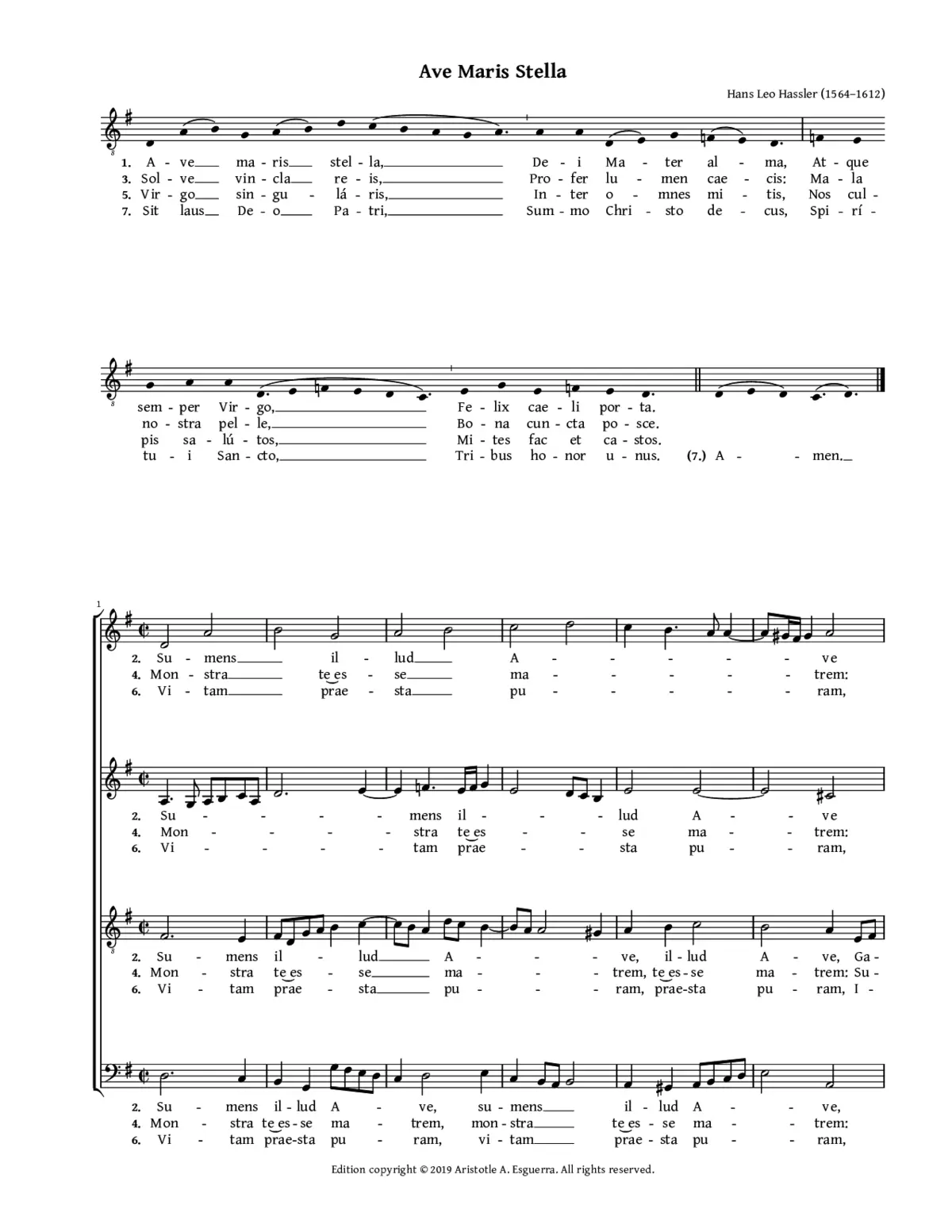 Ave maris stella - Page 1