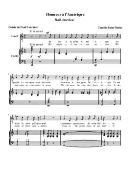 Honneur à l'Amérique