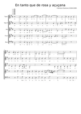 En tanto que de rosa y açuçena à 5