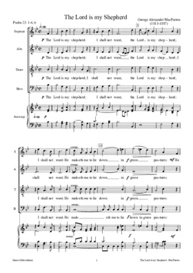 The Lord is my shepherd