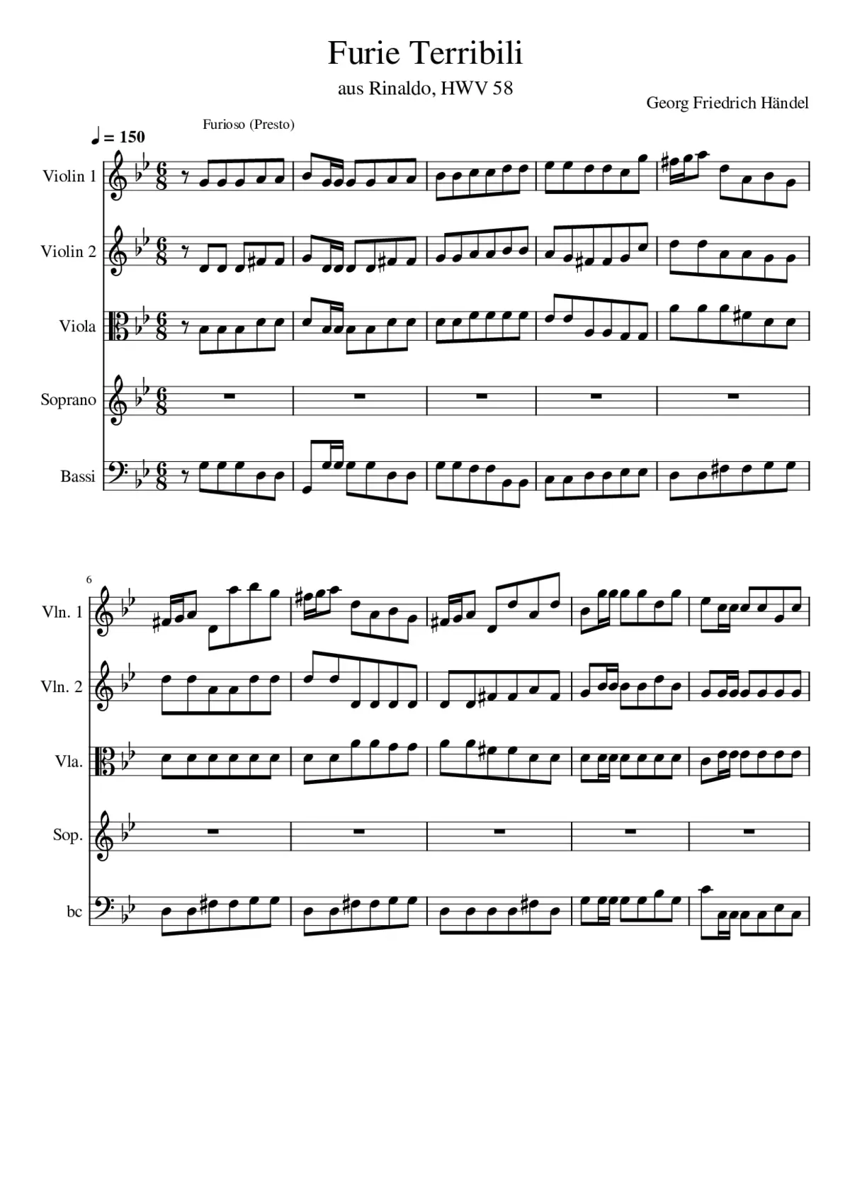 Rinaldo HWV 58 - Page 1