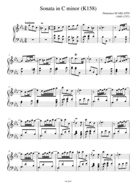 Keyboard Sonata in C major K.159
