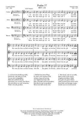 Erzürn dich nicht so sehre, SWV 134