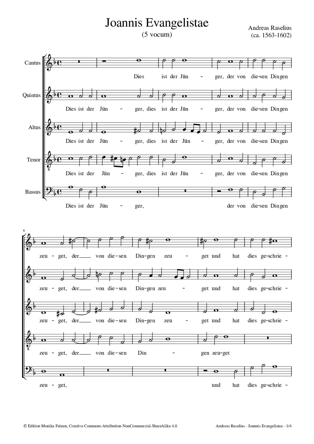 Dies ist der Jünger - Page 1
