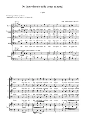 Oh thou where'er (thie bones att reste)