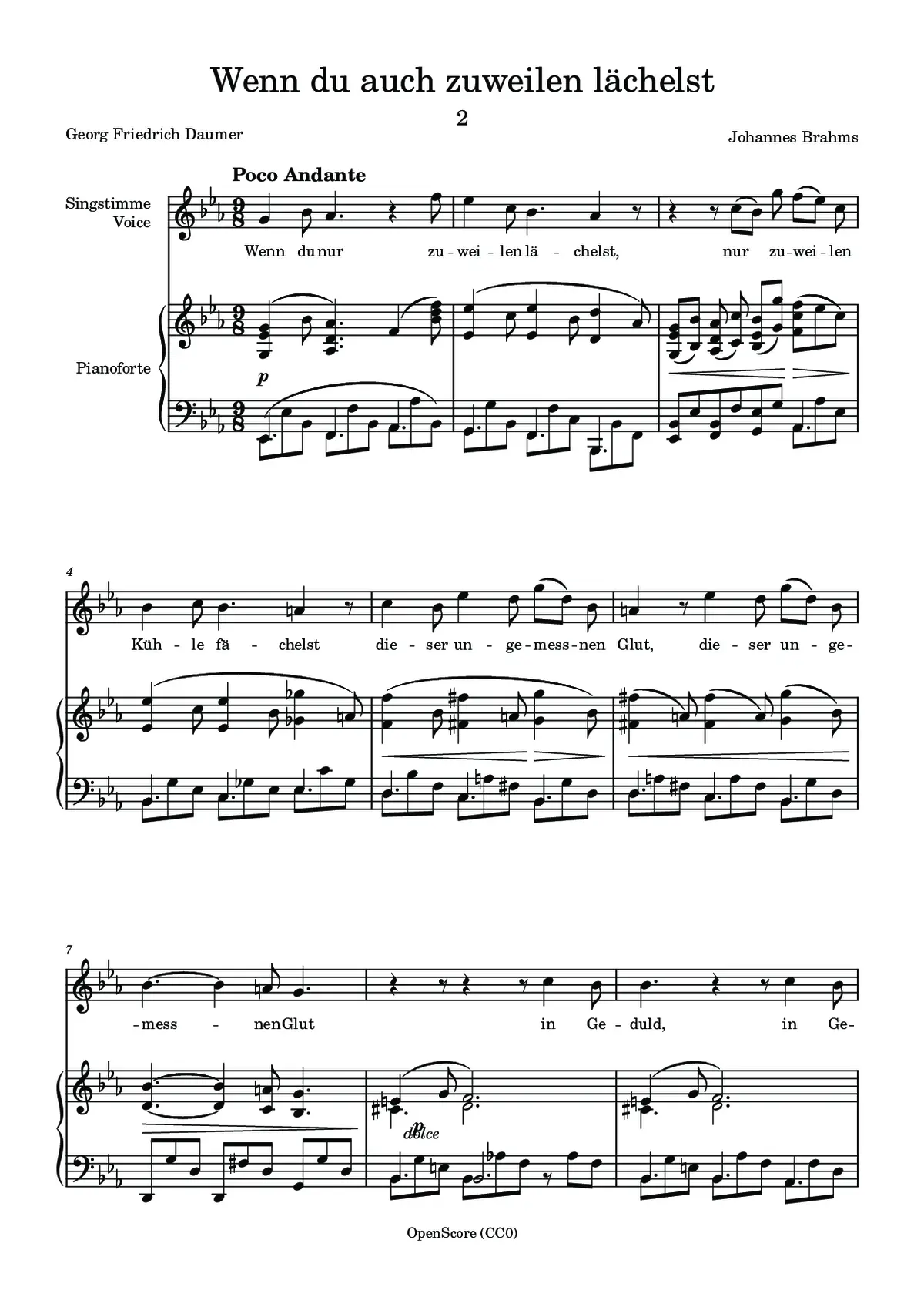 Wenn du nur zuweilen lächelst - Page 1