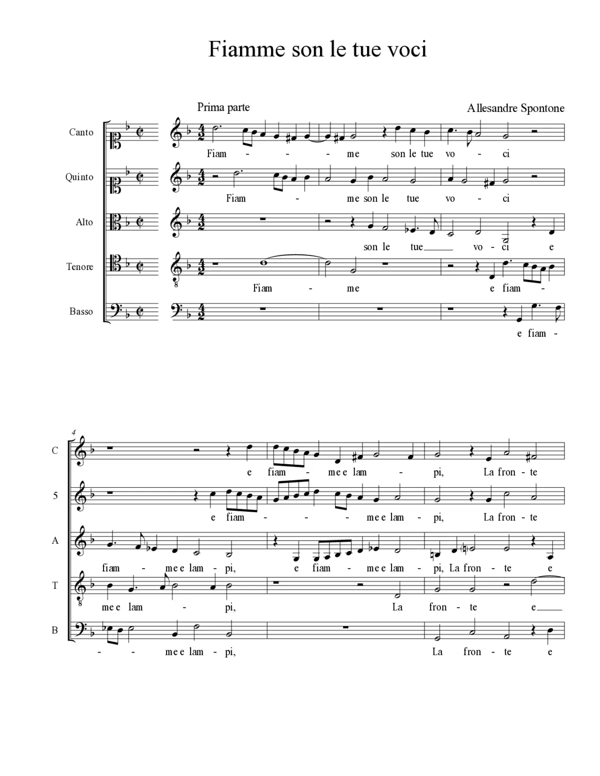 Fiamme son le tue voci - Page 1