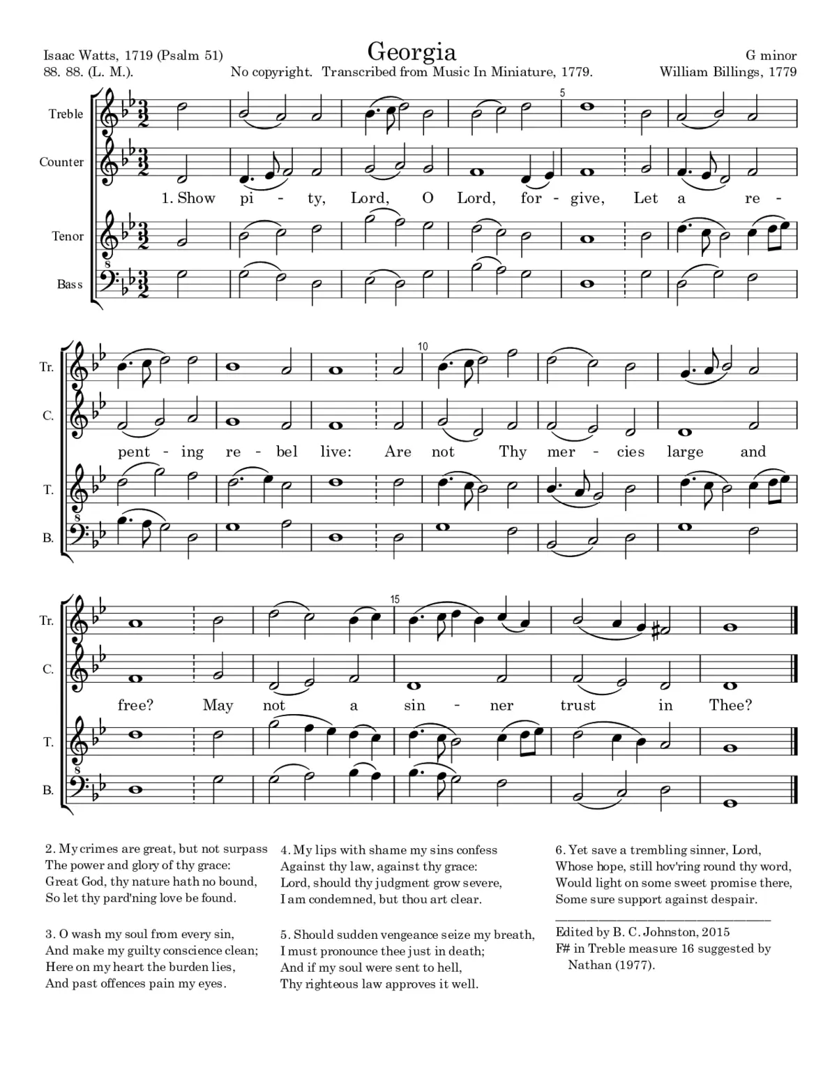 Georgia (1779) - Page 1