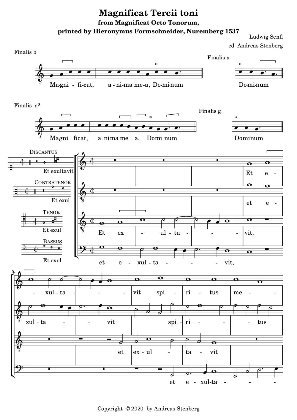 Magnificat tertii toni - Page 1