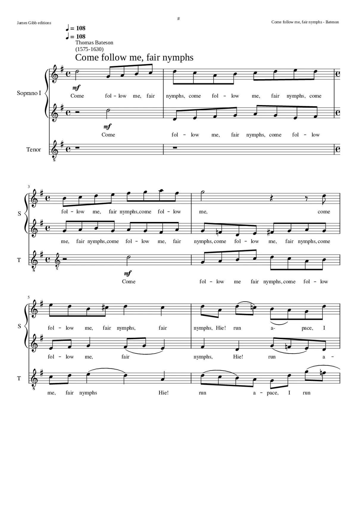 Come follow me fair nymphs - Page 1