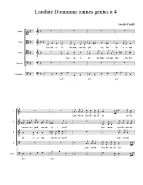 Laudate Dominum omnes gentes a 4
