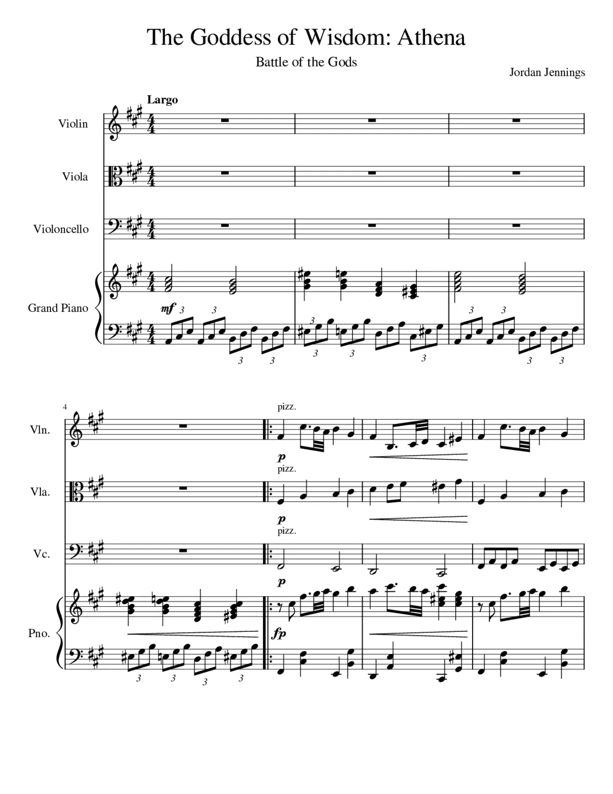 The Goddess of Wisdom Athena - Page 1