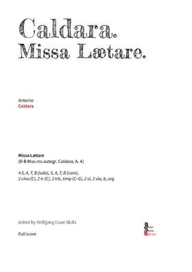 Mass in C major 'Laetare'