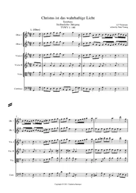 Christus ist das wahrhaftige Licht, TWV 1:146