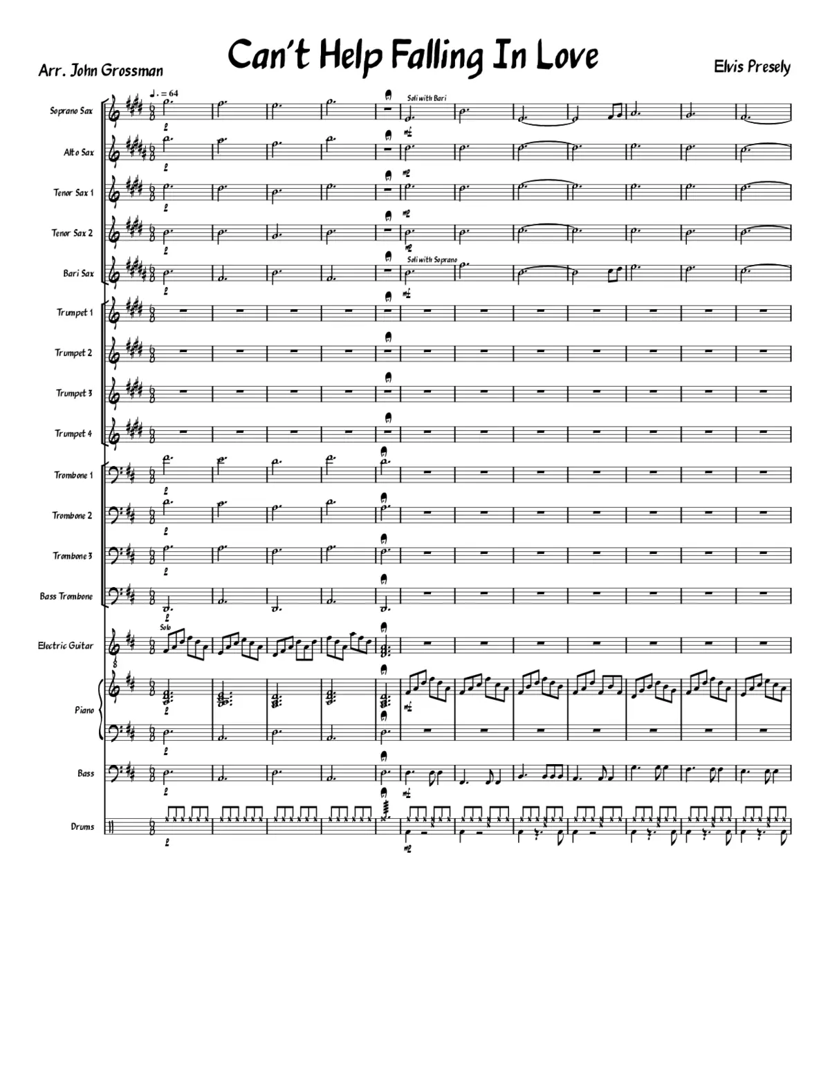 Can't Help Falling In Love - Page 1