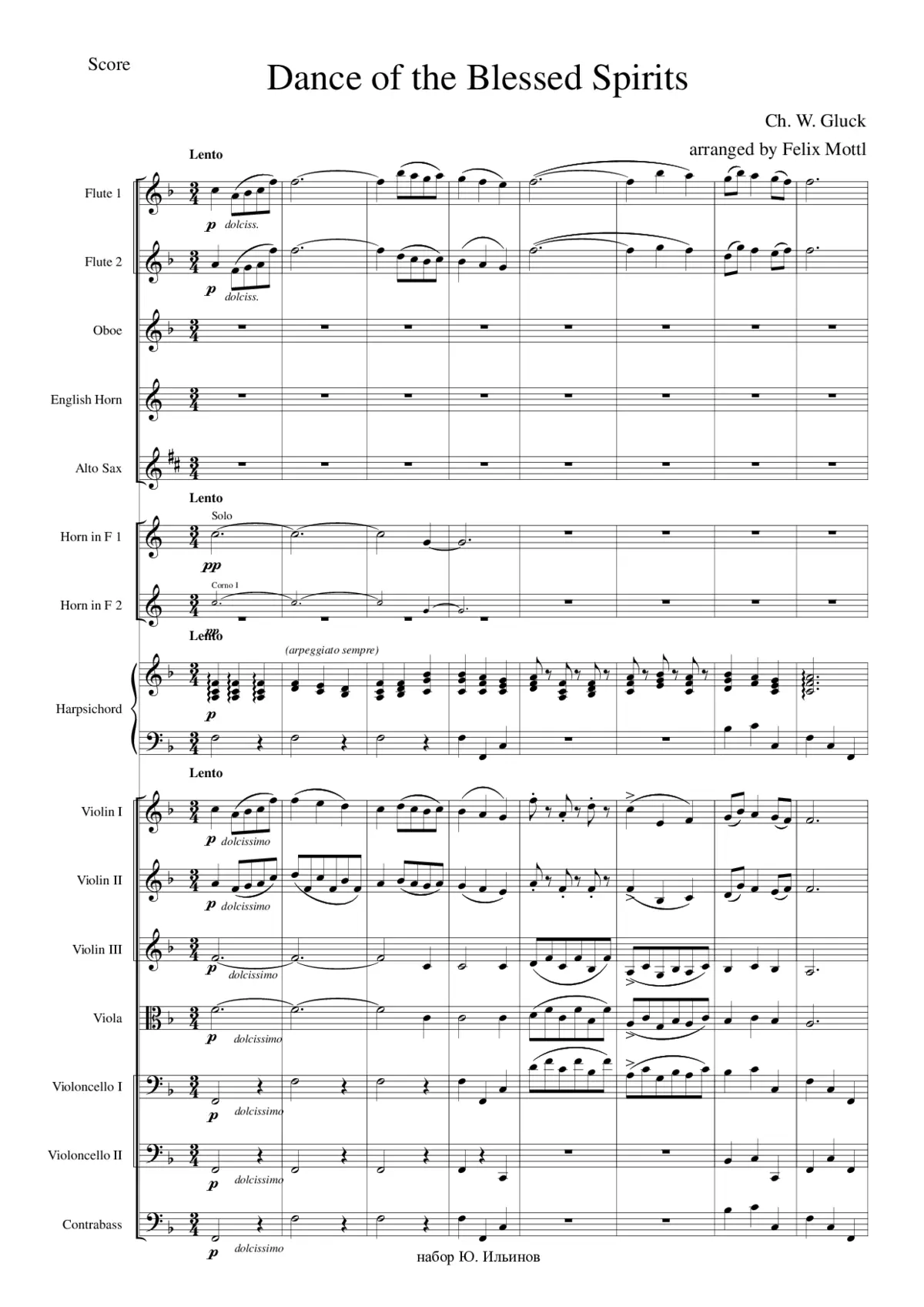 Orfeo ed Euridice - Page 1
