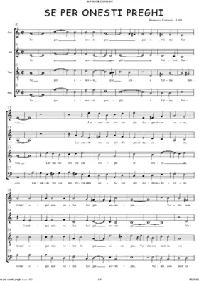 Se per onesti preghi