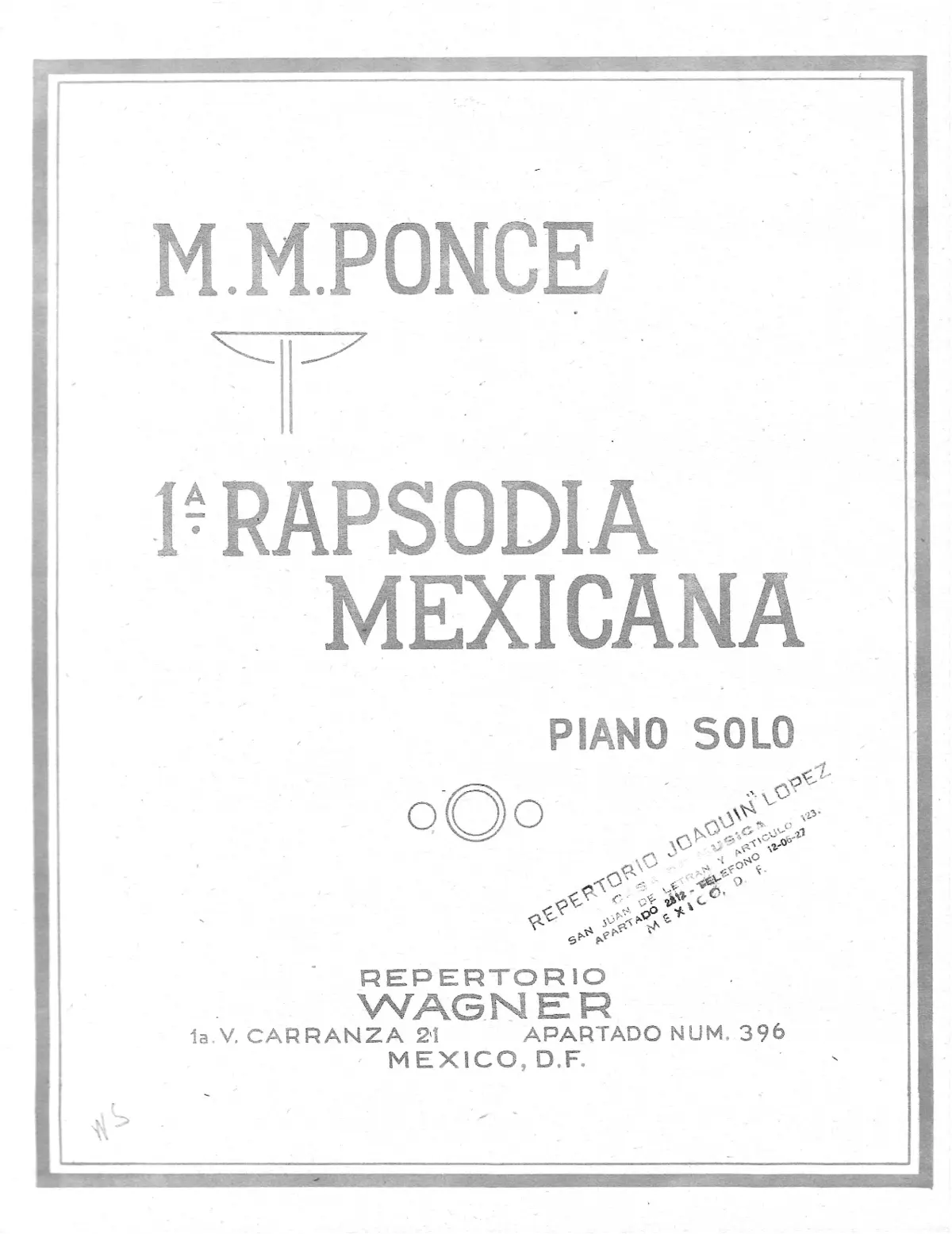 Rapsodia mexicana Nº1 - Page 1