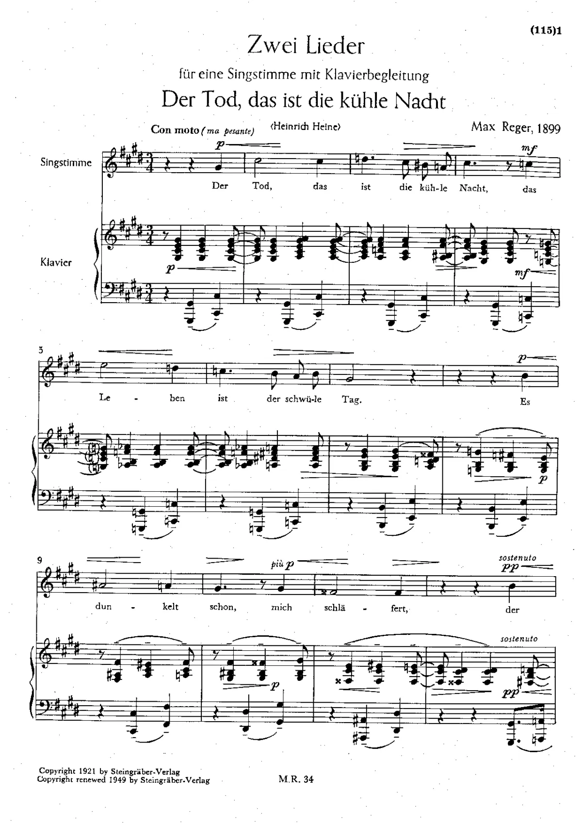 2 Lieder - Page 1