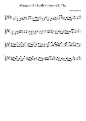 The Marquis of Huntly's Farewell