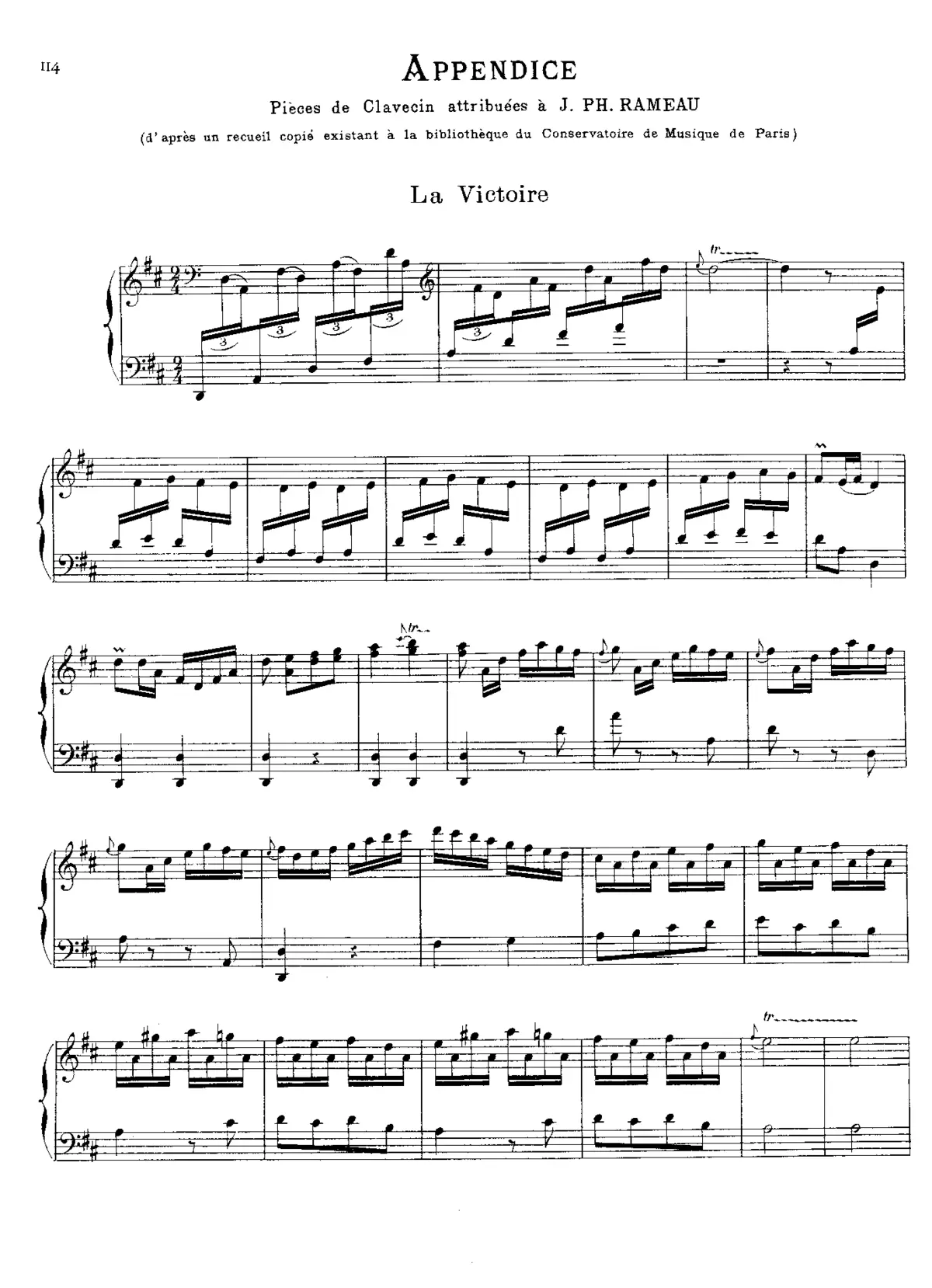 Pièces de Clavecin attribuées à Rameau - Page 1