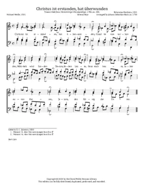 Christus ist erstanden, hat überwunden, BWV 284