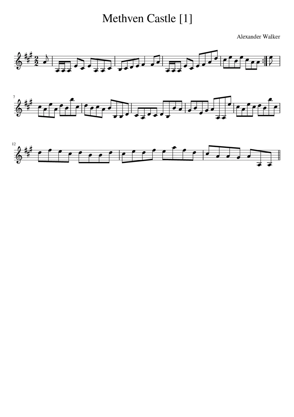 Methven Castle - Page 1