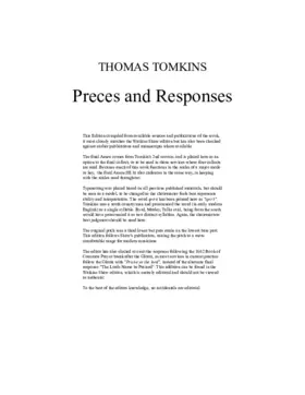 Preces and Responses