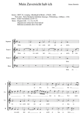 Mein Zuversicht hab' ich gericht't