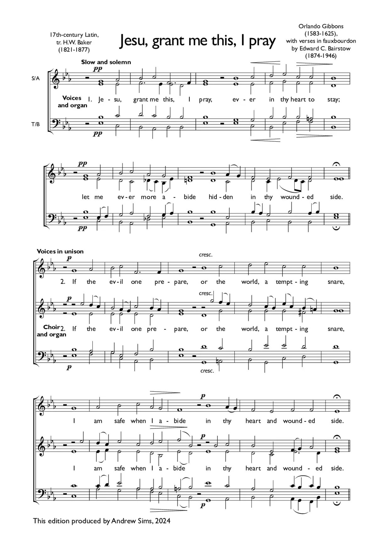 Jesu, grant me this, I pray - Page 1