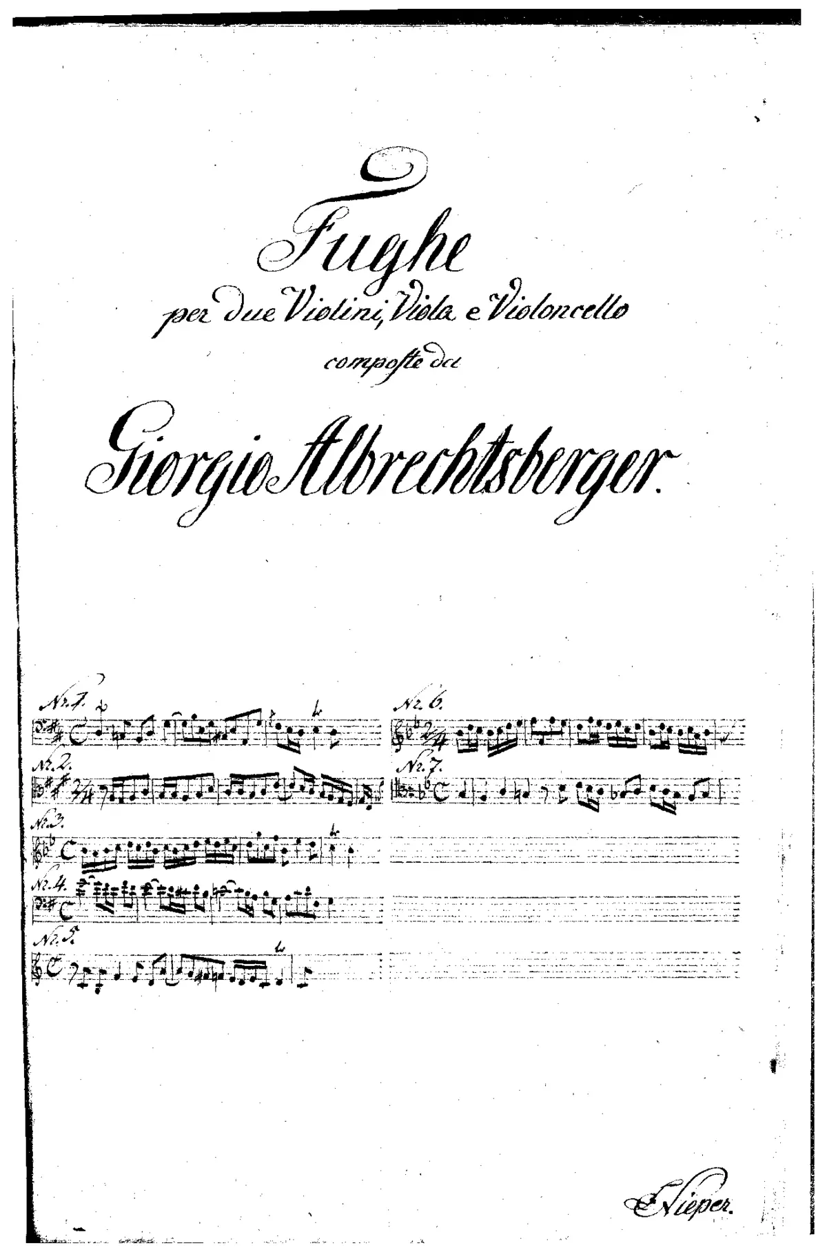 10 Fugues - Page 1