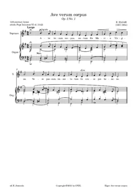 Ave verum, Op. 2, No. 1