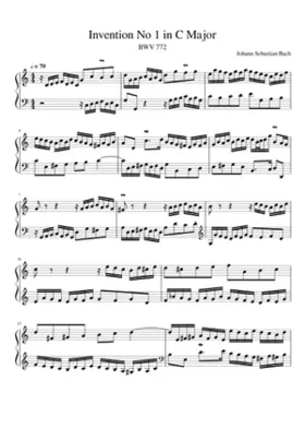 Invention in C major BWV 772